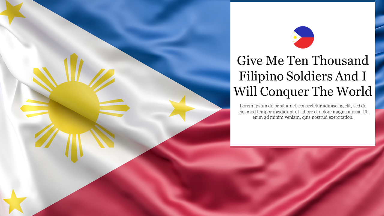 Philippine Flag Background for PowerPoint and Google Slides